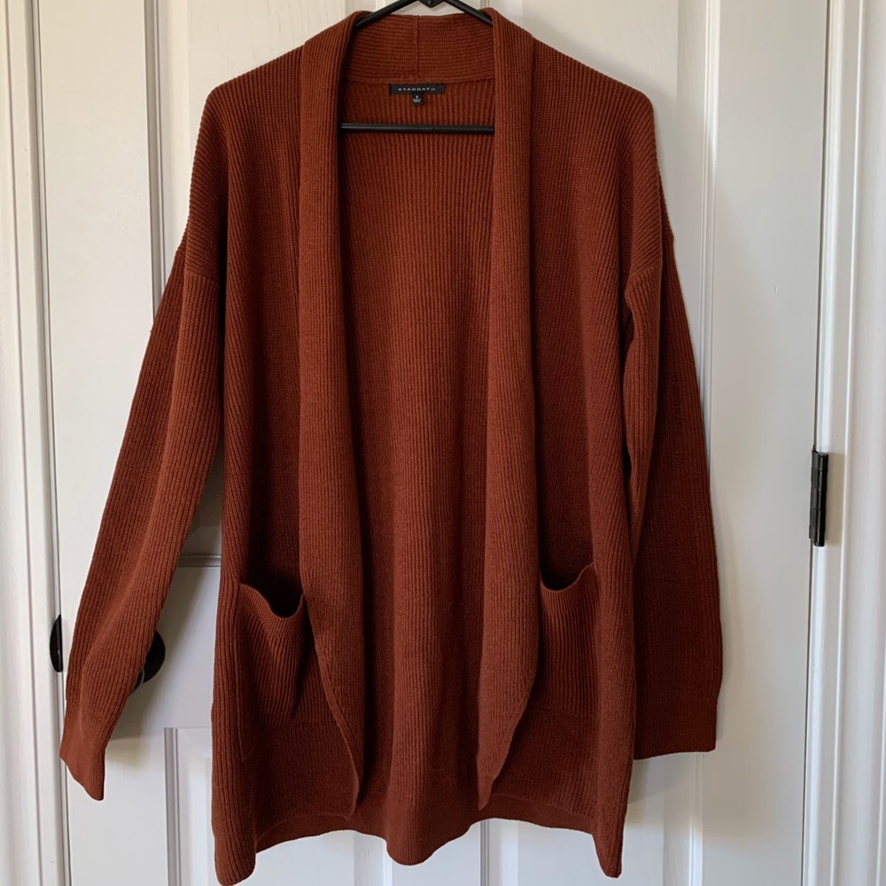 Draped-Front Knit Cardigan - NWOT